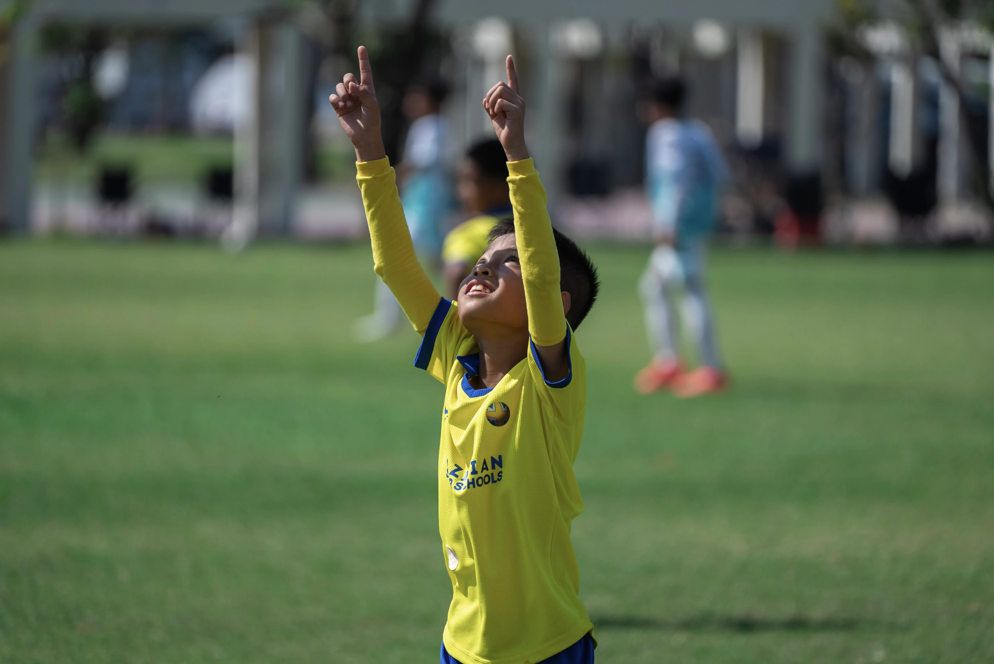 Young BSS Bintaro player training with the ball
